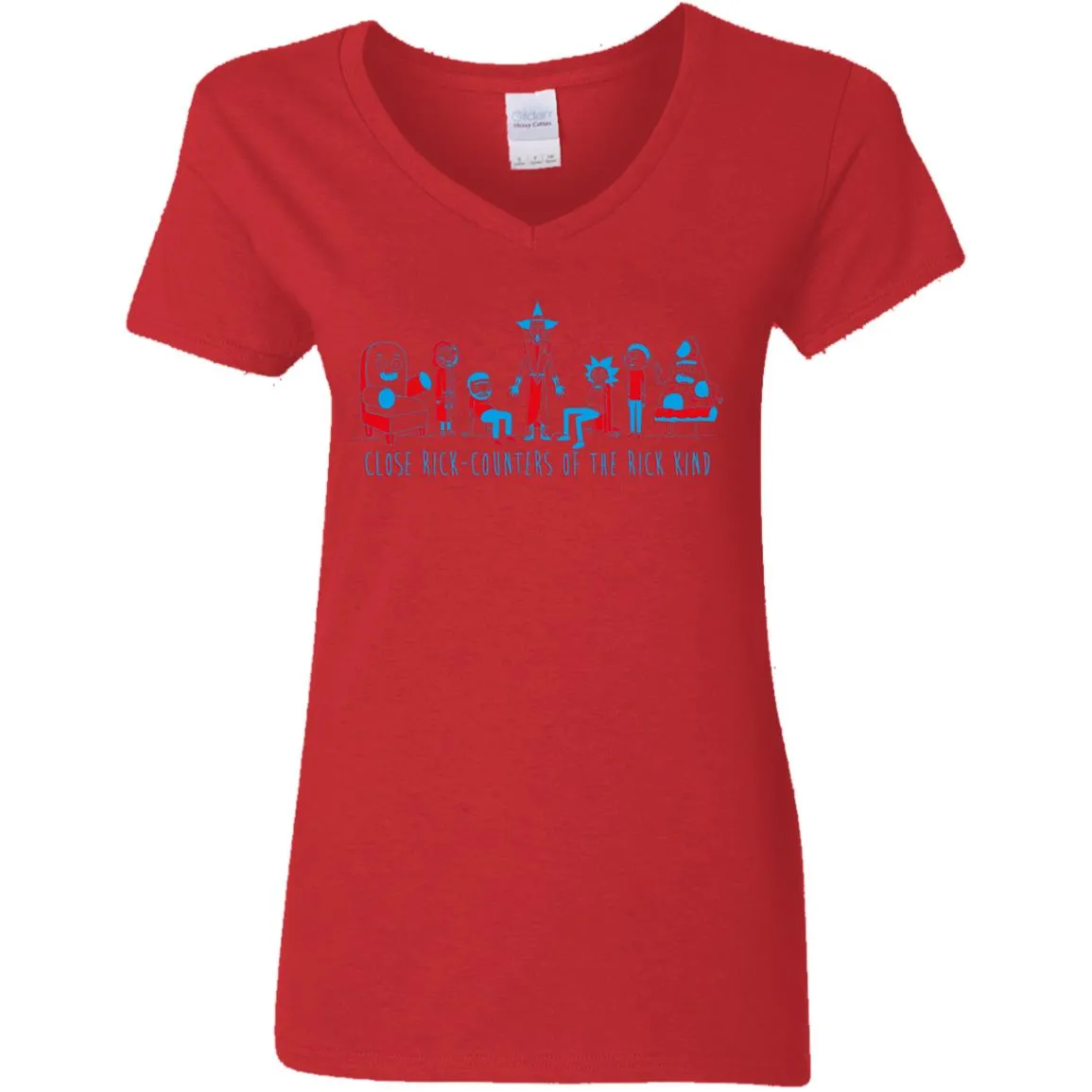 Rick And Morty Close Rick-counters Drawing Women V-Neck T-Shirt