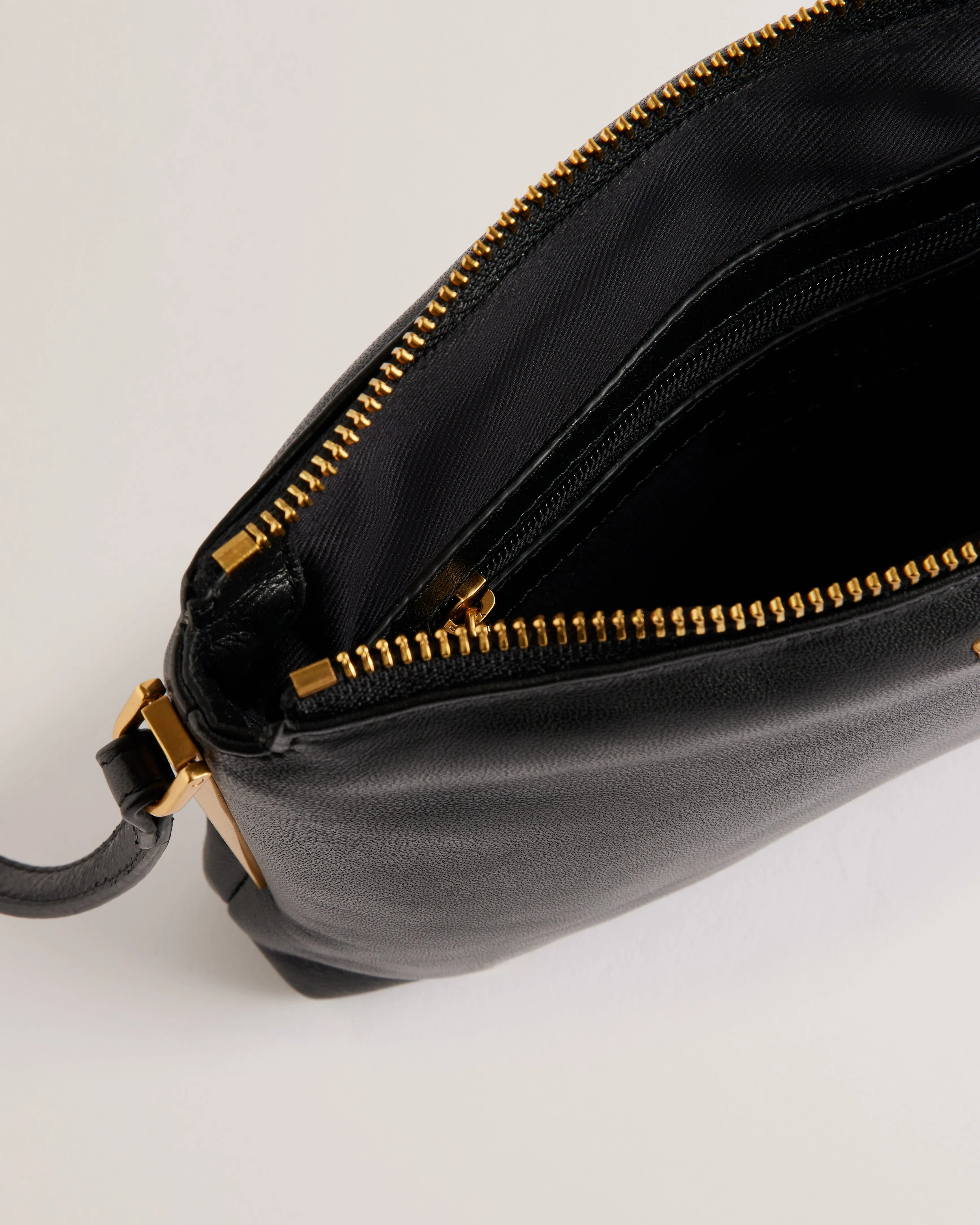 Samilly Slim Soft Quilted Crossbody Bag Black