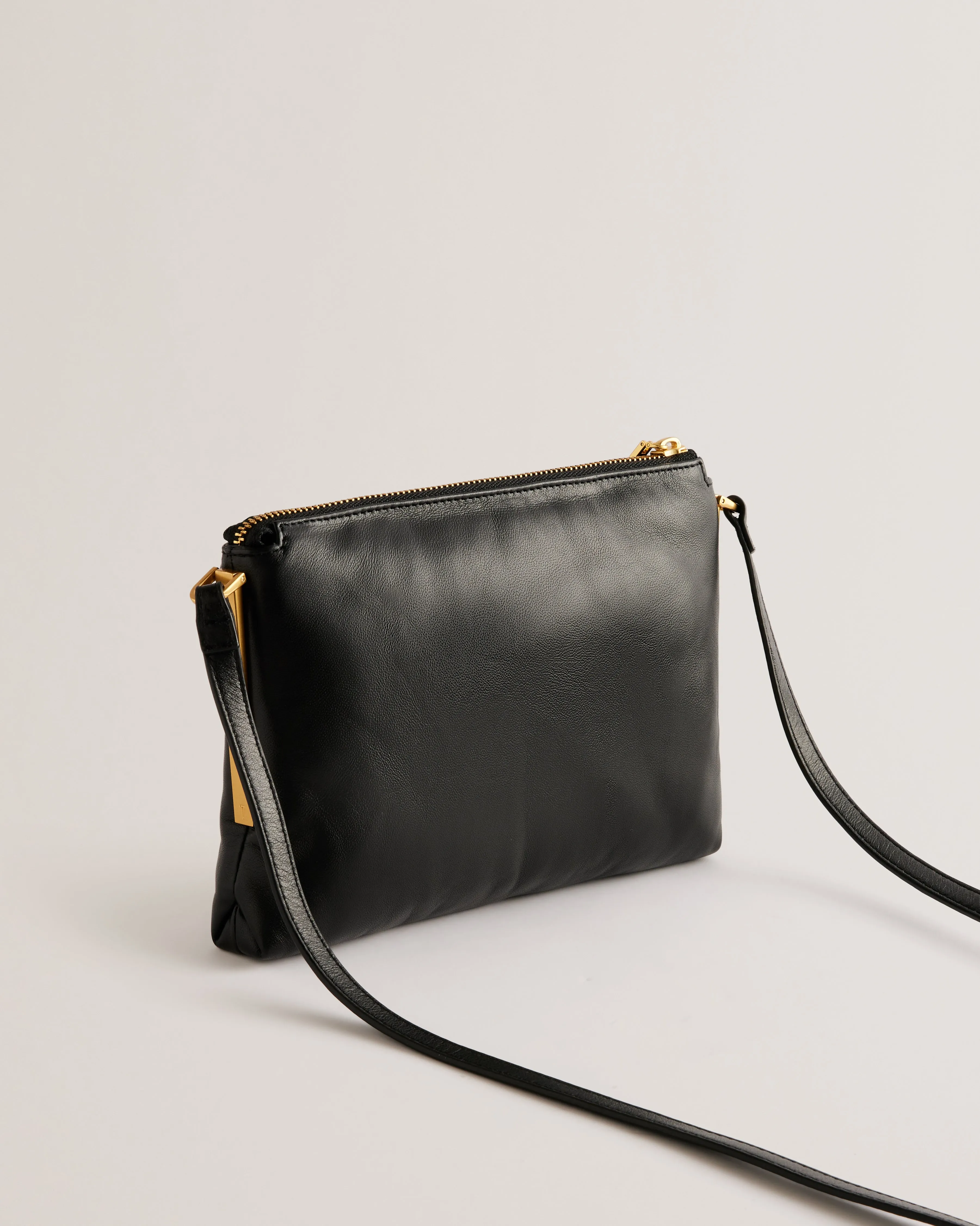Samilly Slim Soft Quilted Crossbody Bag Black