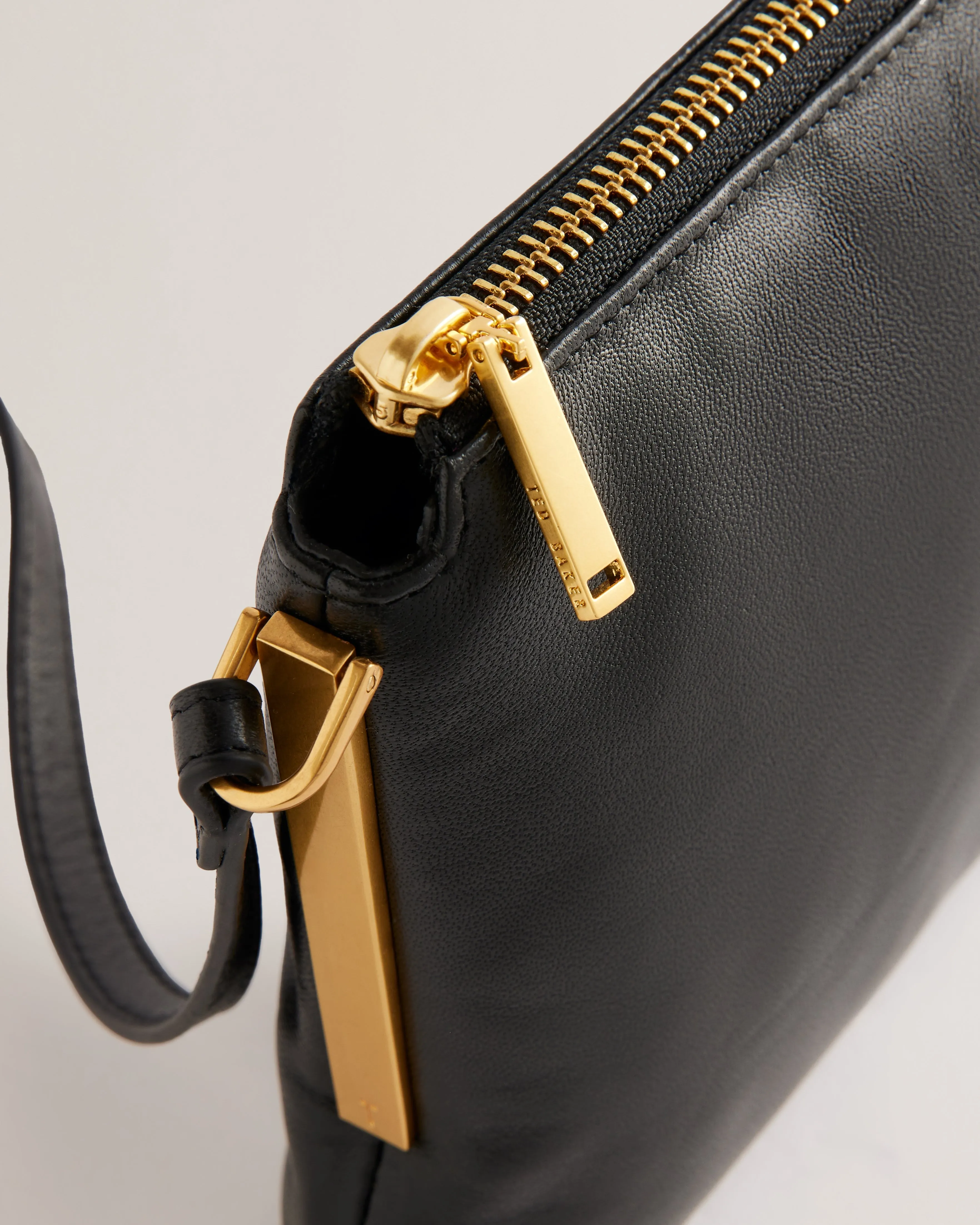 Samilly Slim Soft Quilted Crossbody Bag Black