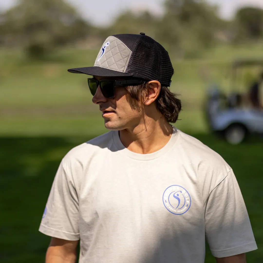Shaper Golf Quilted Snapback - Gray/Black