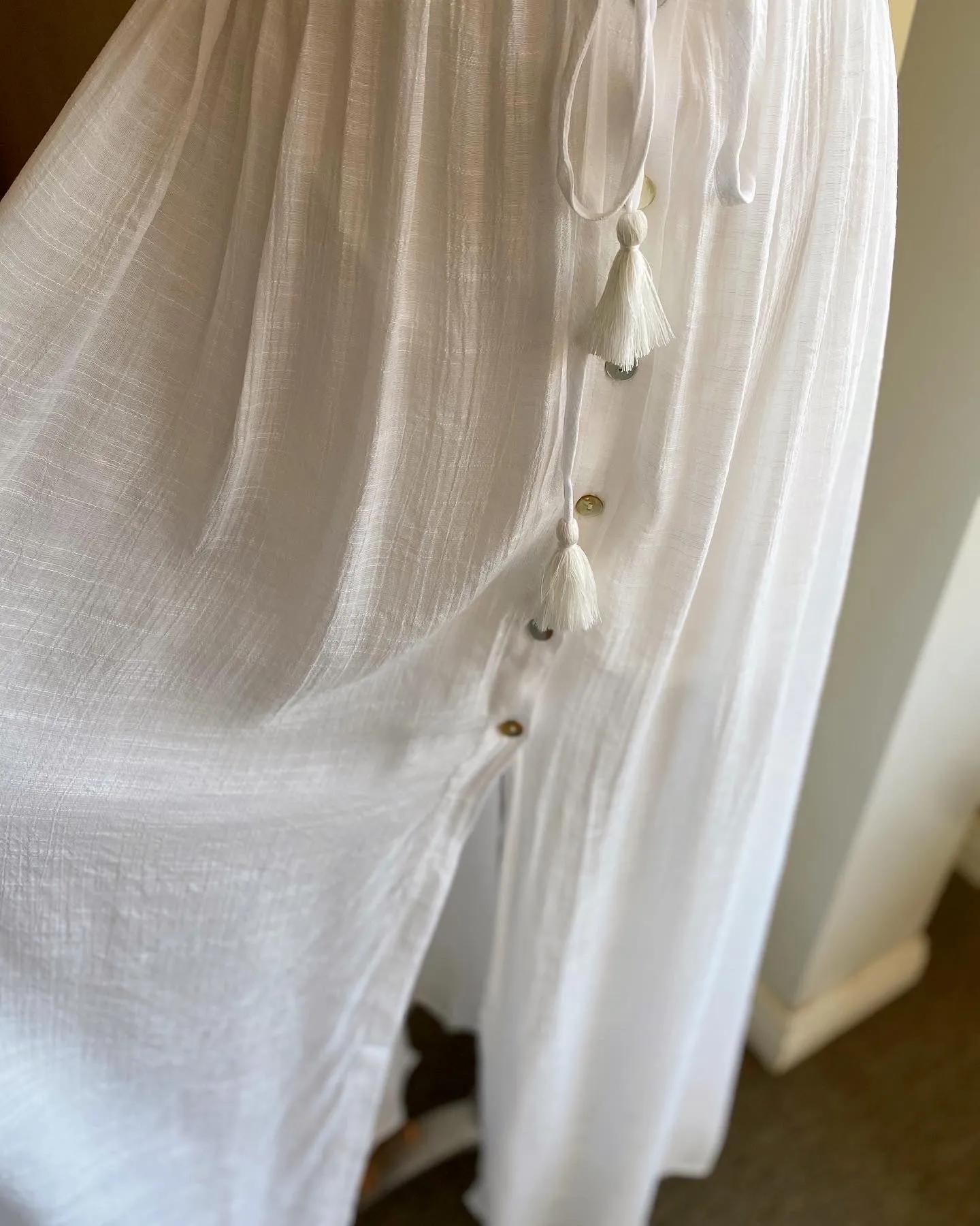 Sleeveless V Neck Ruffle Maxi Dress