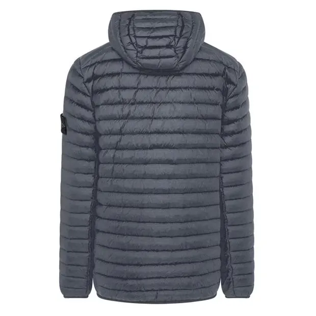 Stone Island Loom Down Jacket Piombo