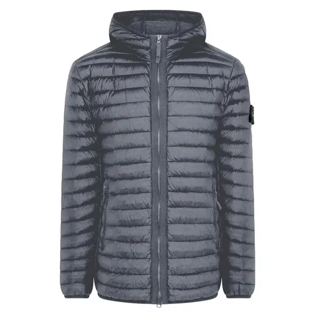 Stone Island Loom Down Jacket Piombo
