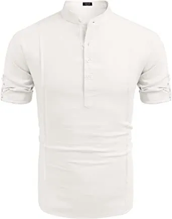 Stylish Linen Short Sleeve Shirt - GlamzLife