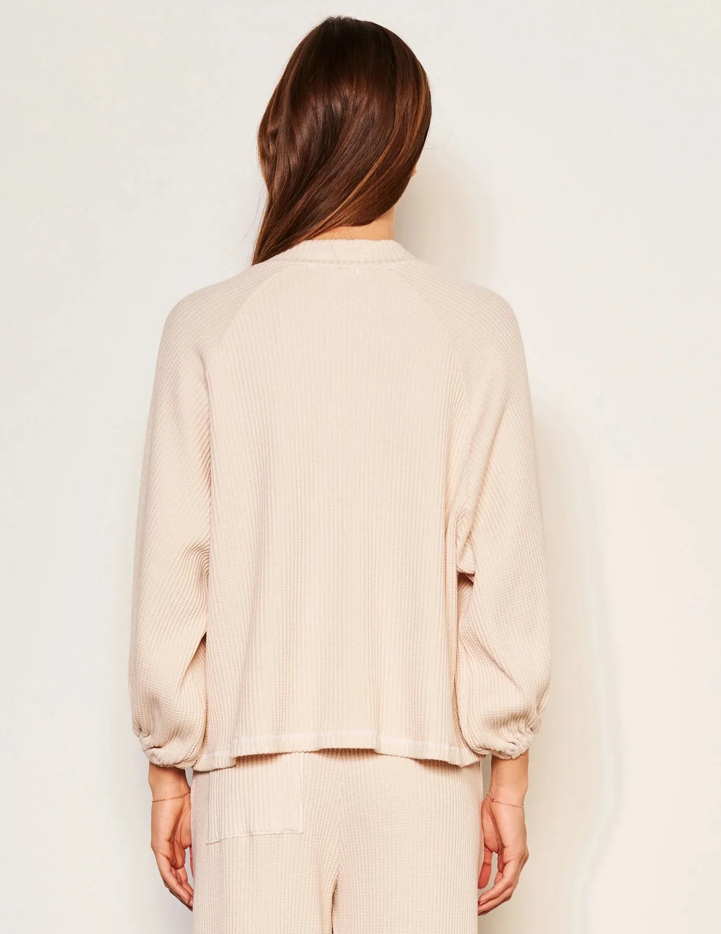 SUN Thermal Mock Neck Dolman Top