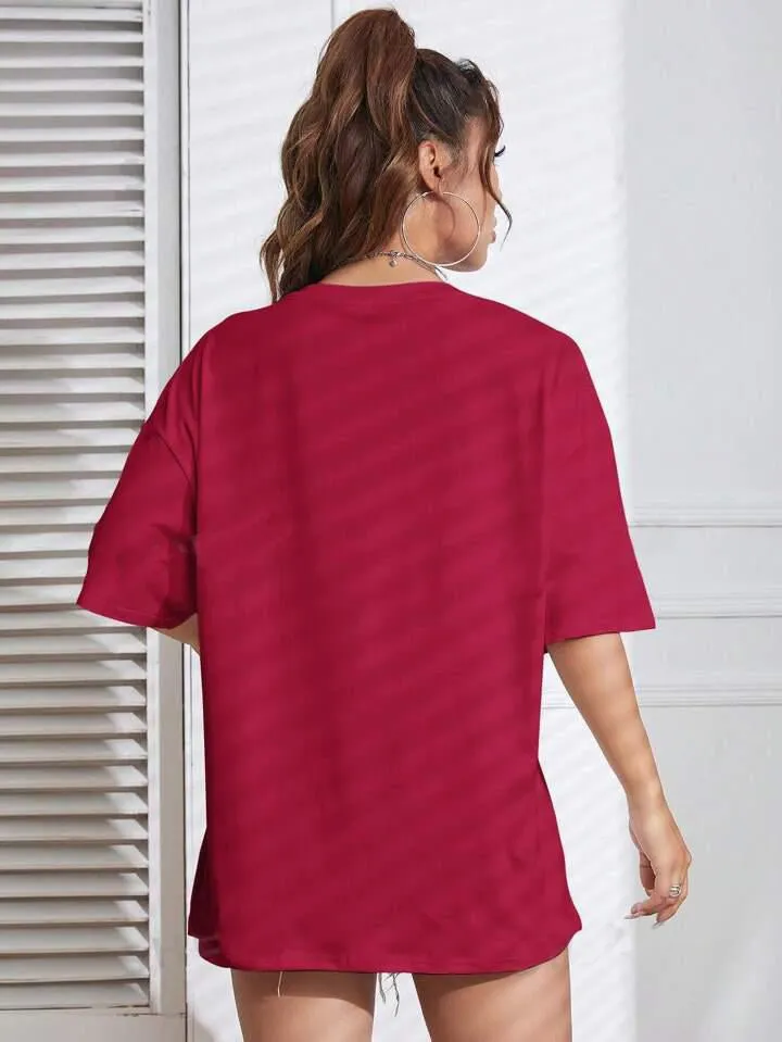THE SOULED STORE Printed Womens Drop Shoulder T-shirt Legacy Boutiques Dhaka