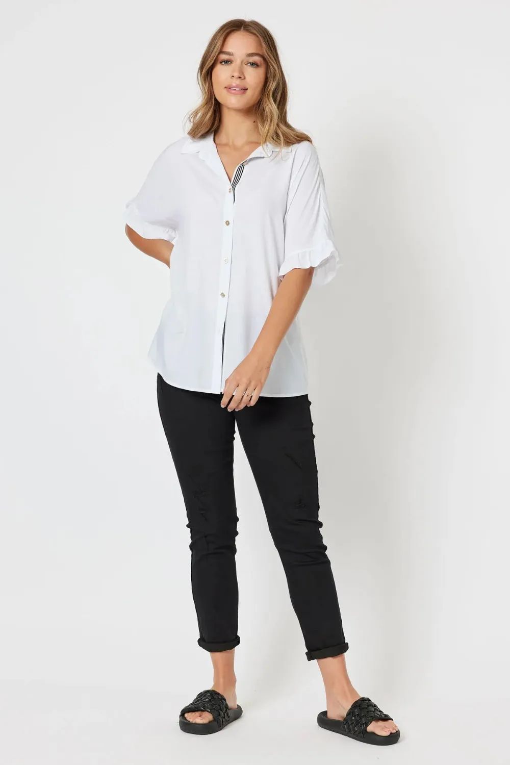 Threadz Kylie Shirt- White