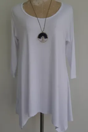 Top - 3/4 Sleeve Bamboo Tunic