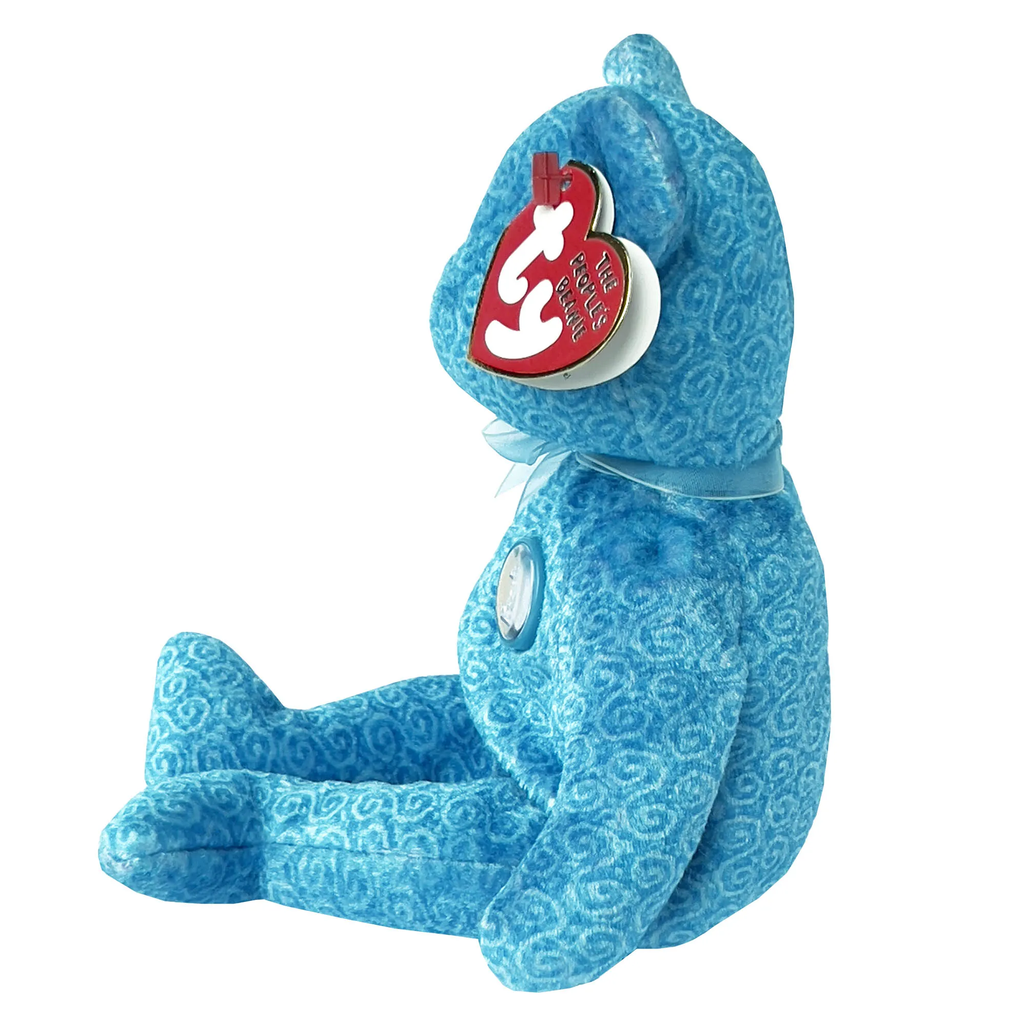 Ty CLASSY Beanie Baby 4-30-2001 - The People's Beanie Stuffed Bear Toy