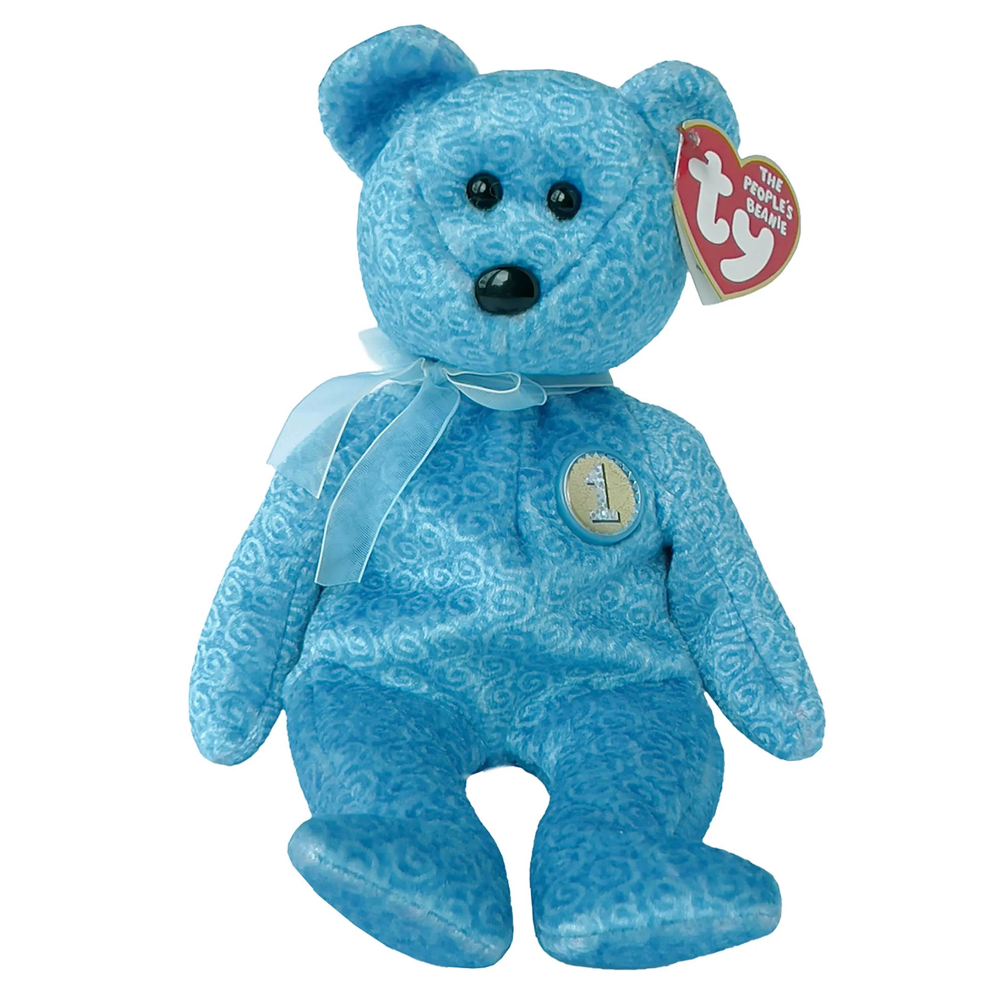 Ty CLASSY Beanie Baby 4-30-2001 - The People's Beanie Stuffed Bear Toy