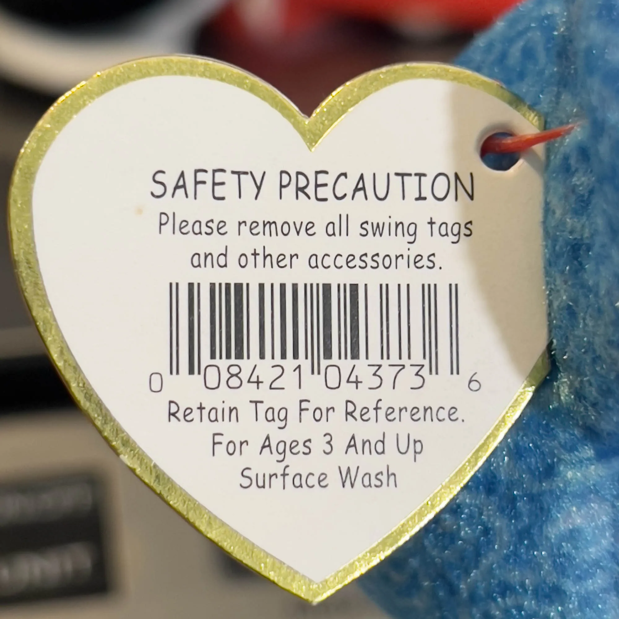 Ty CLASSY Beanie Baby 4-30-2001 - The People's Beanie Stuffed Bear Toy