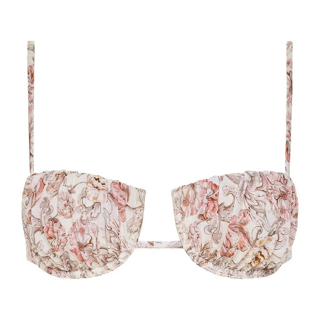 Venecia Floral Petal Bikini Top