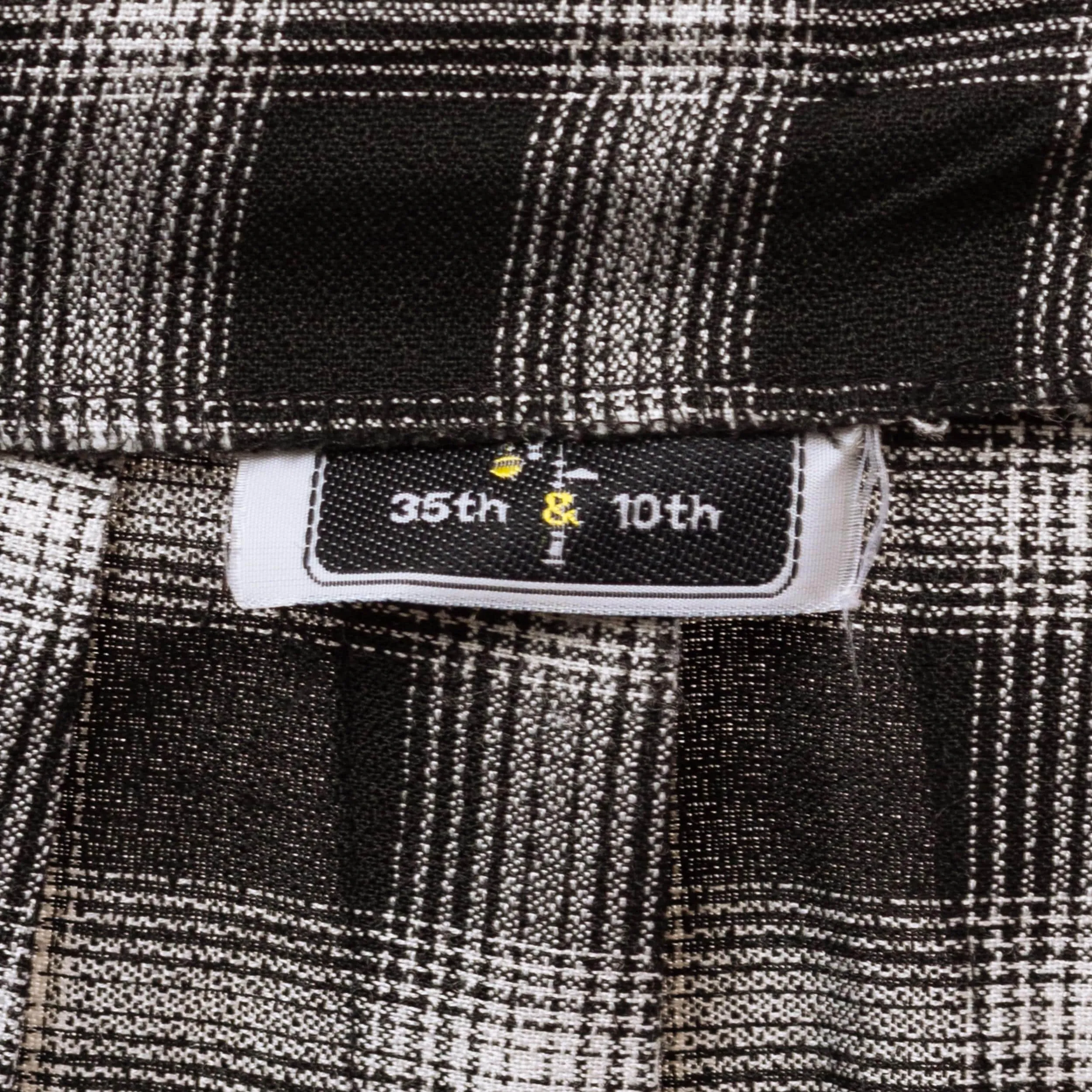Vintage 90s Black & White Plaid Mini Schoolgirl Wrap Skirt - Small, 26" Waist