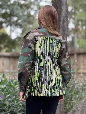 Vintage Camo Jacket - Black Green Gold