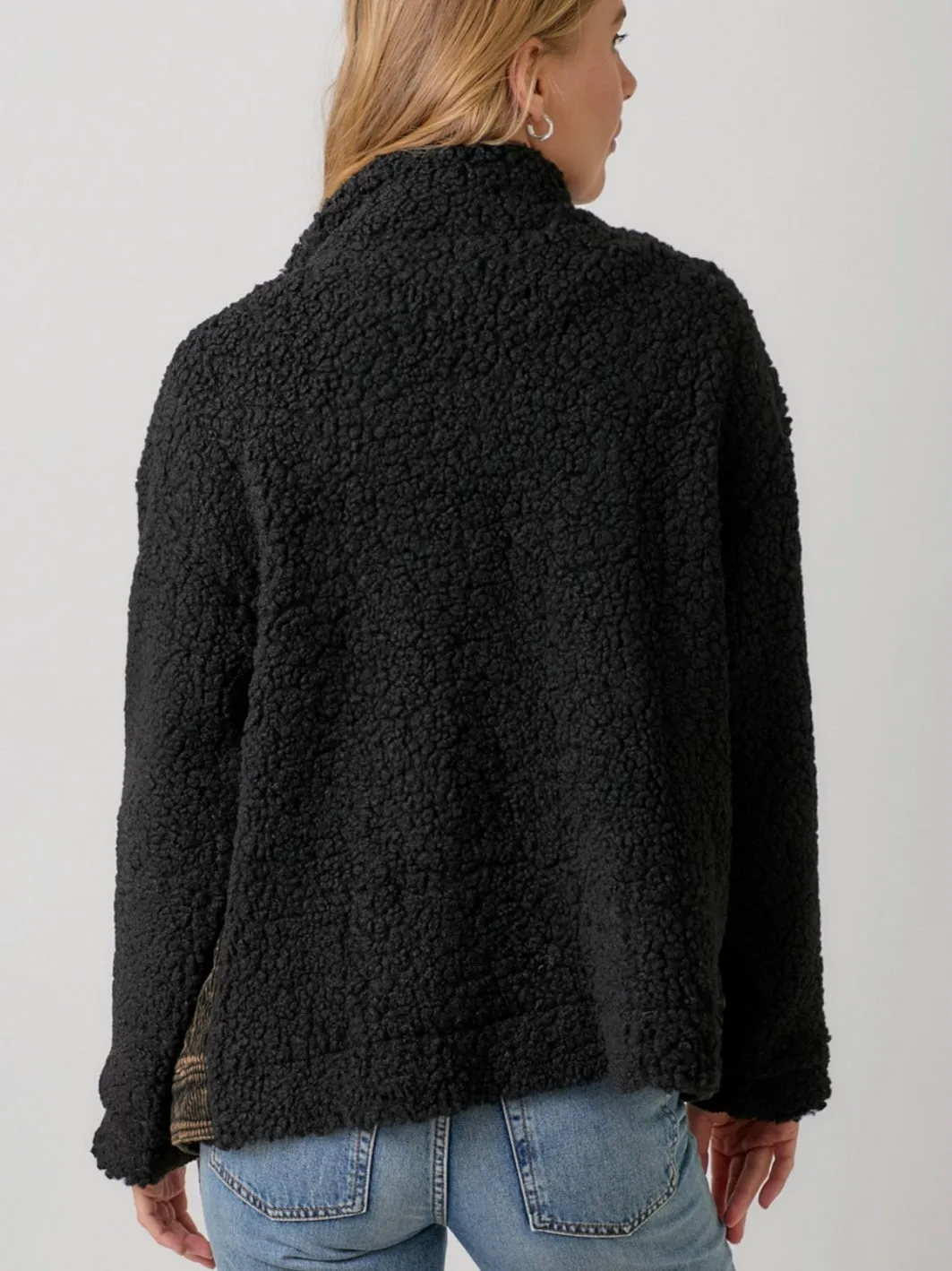 Washed Corduroy Sherpa Jacket