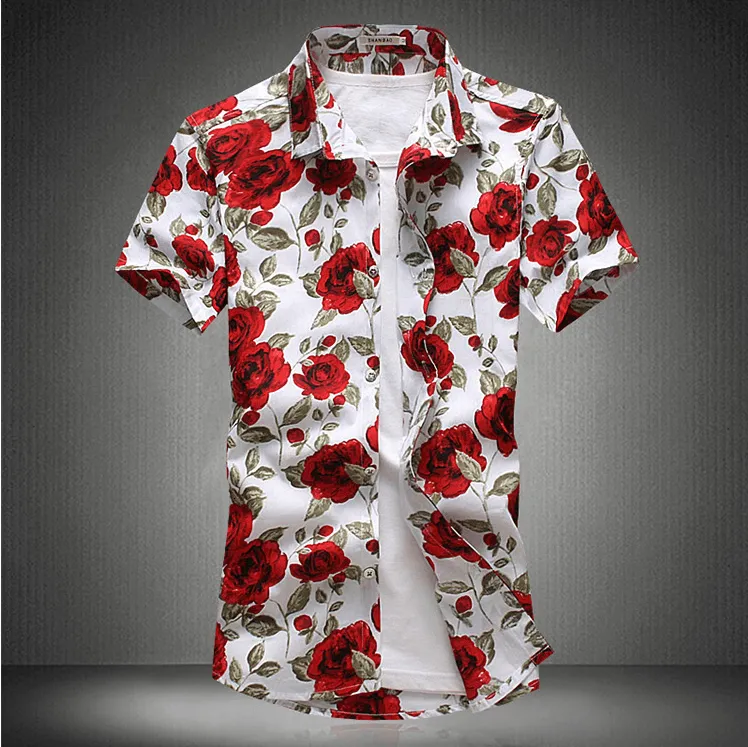 White Rose Button Up Shirt