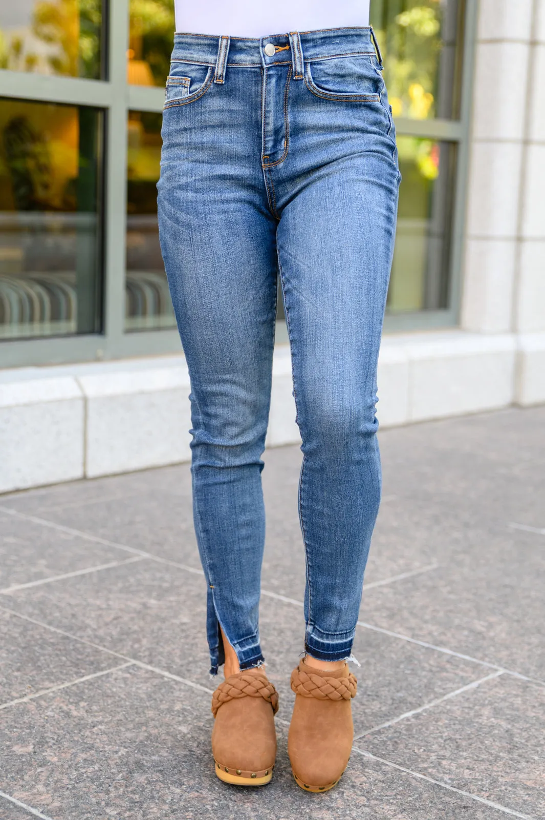 Winona Side Slit Skinnies