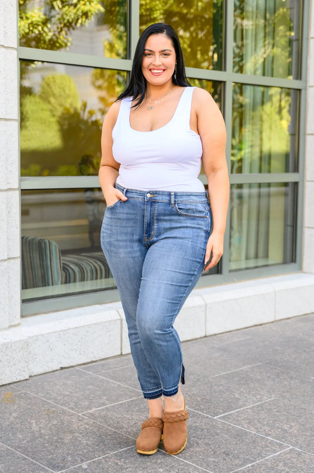Winona Side Slit Skinnies