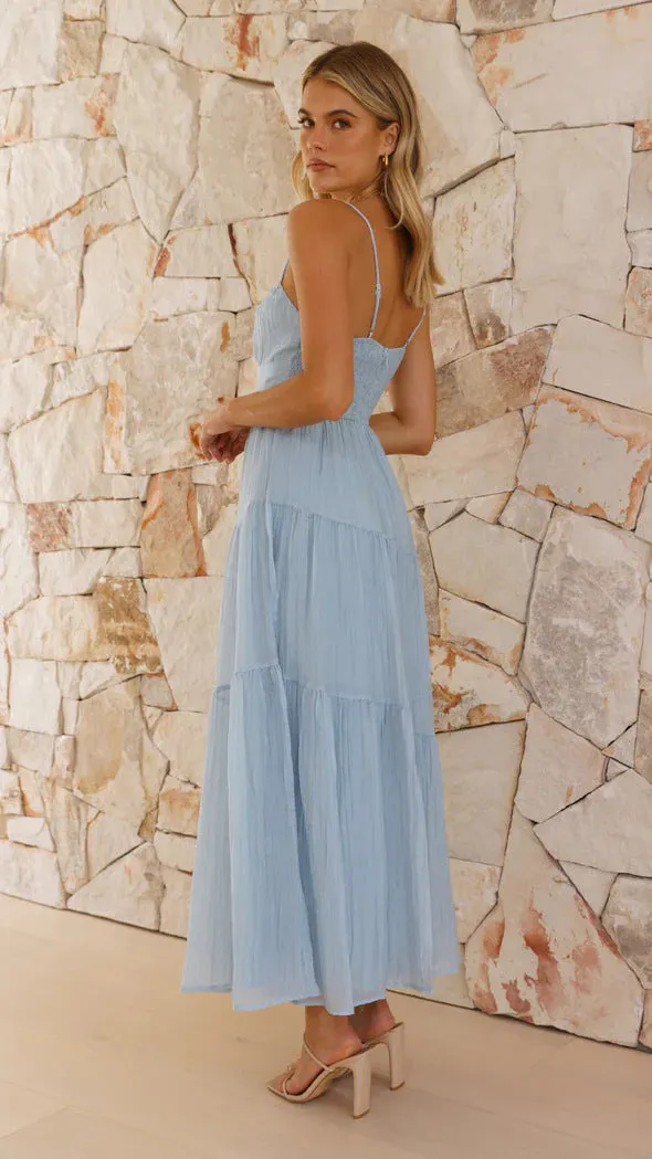 Women Spaghetti Strap Sleeveless Sling Backless Dress
