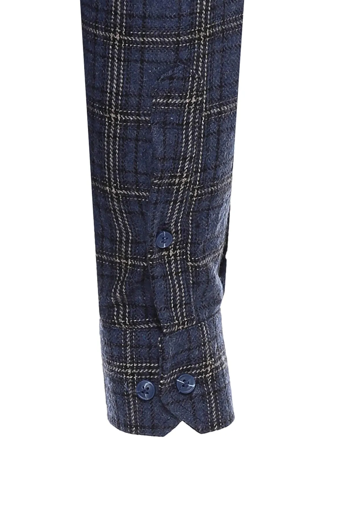 WSS Plaid Navy Blue Men Lumberjack Shirt  - Singen
