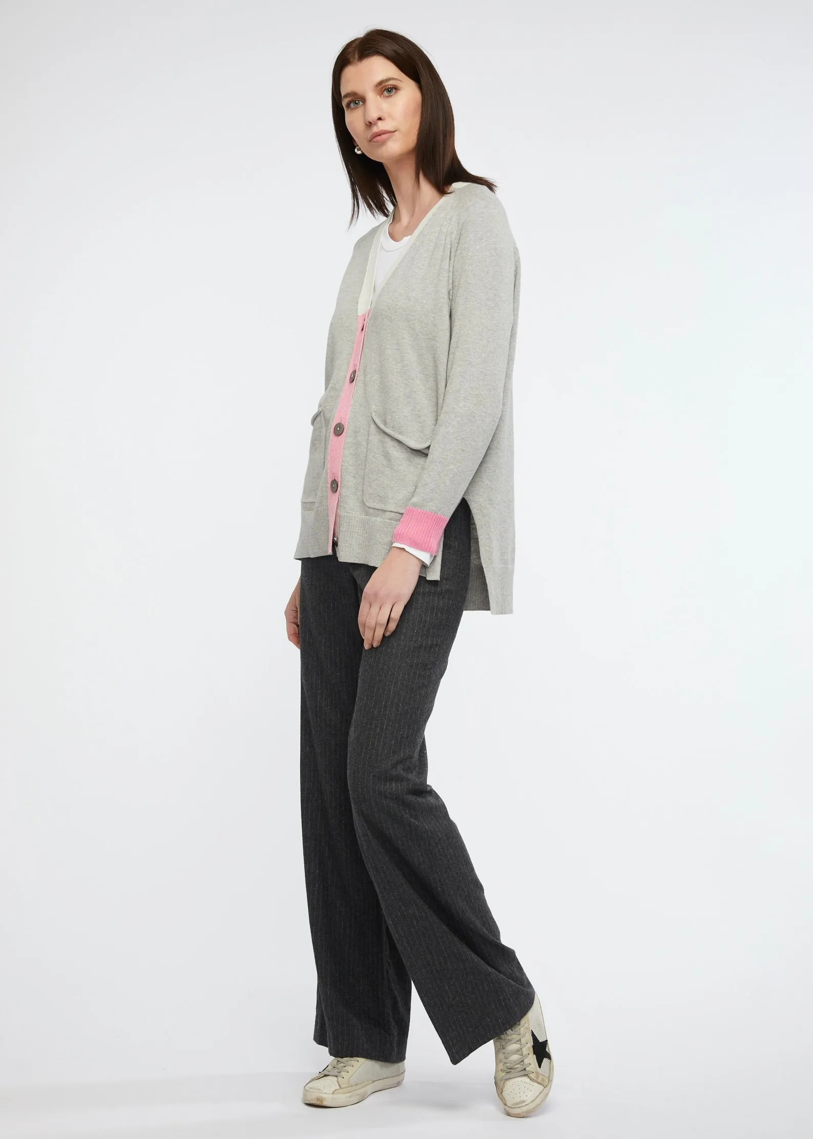Zaket & Plover Collage Cardigan ZP6143 - Marle Combo
