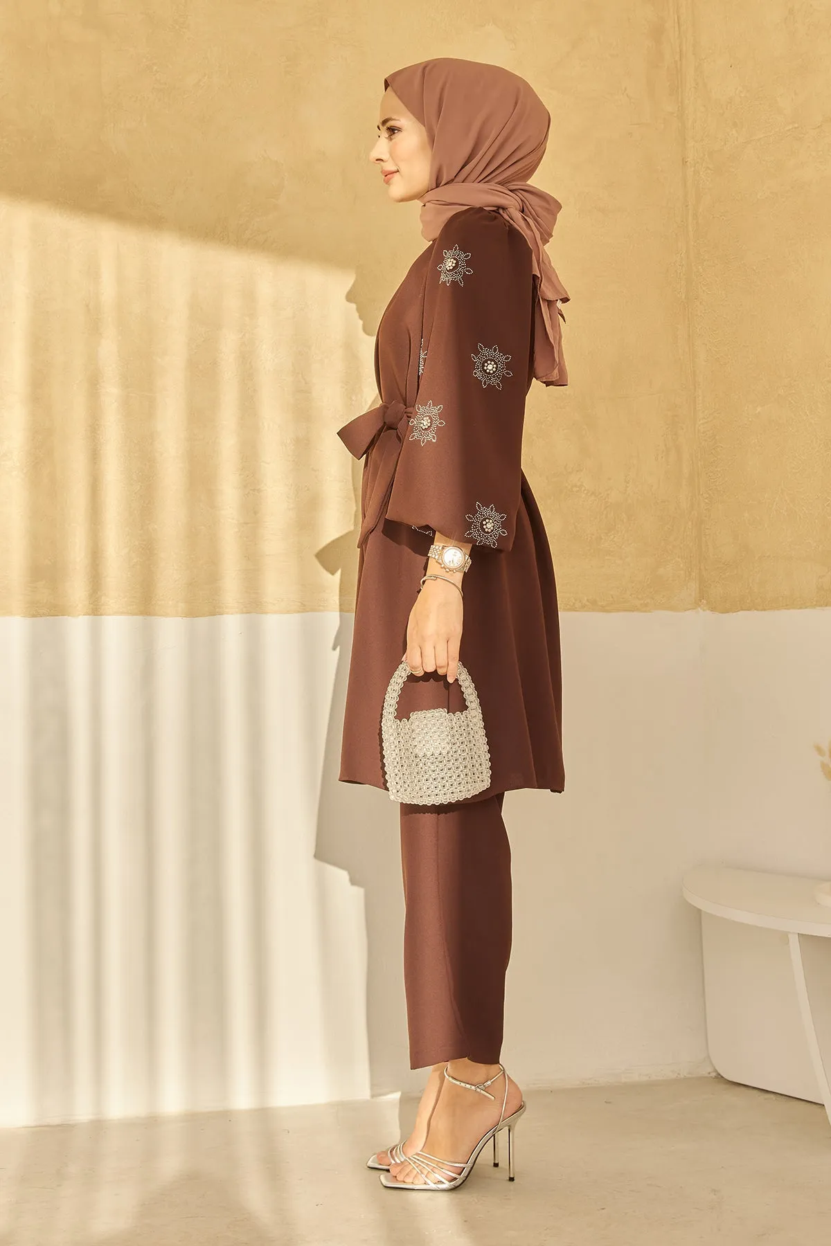 ZRF Women Mila Striped Set - Coffee - Mataró